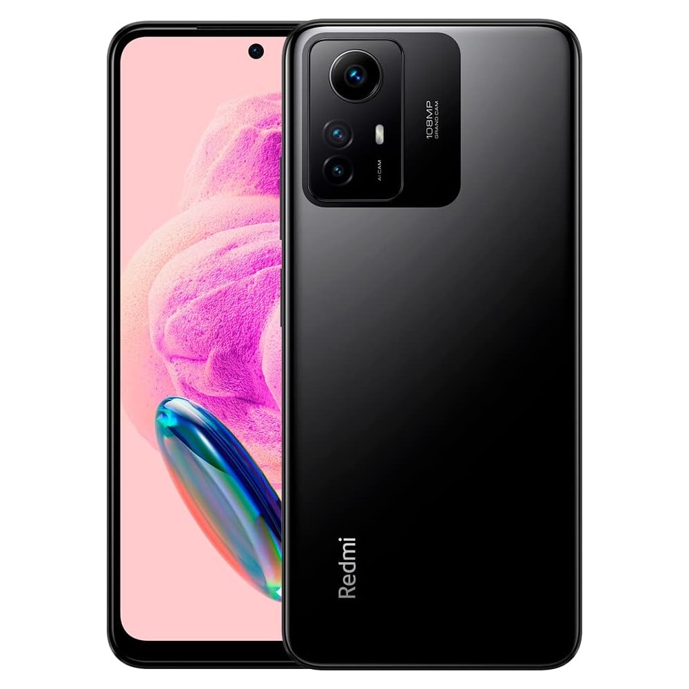 Xiaomi Redmi Note 12S, Negro Ónix, 8/256GB, 6.43" AMOLED DotDisplay FHD+, MediaTek Helio G96, 5000 mAh, Android 13 - MIUI 14