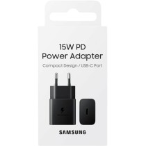 Samsung, 15W, De pared, Sin Cable, USB-C, Negro