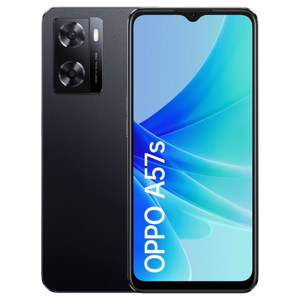 OPPO A57s - 4GB+128GB, Cámara 50+2+8MP, Android, Batería 5000mAh, Carga Rápida 33W