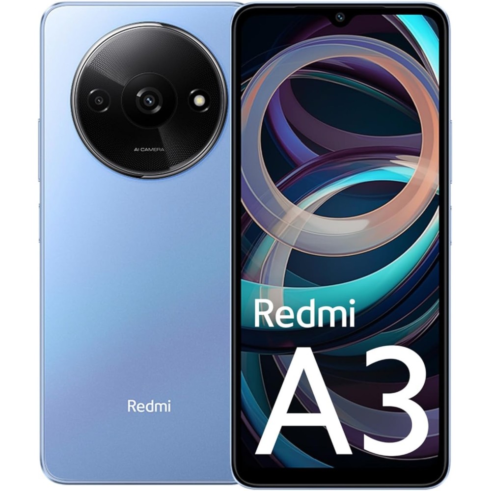 Xiaomi Redmi A3, Negro, 128 GB, 4 GB RAM, 6.71" HD+, MediaTek Helio G36, 5000 mAh, Android